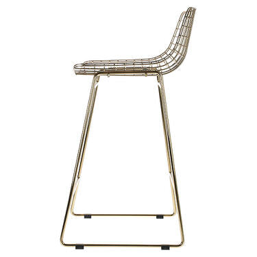 Bar stool metal wire HK living usa brass kitchen 