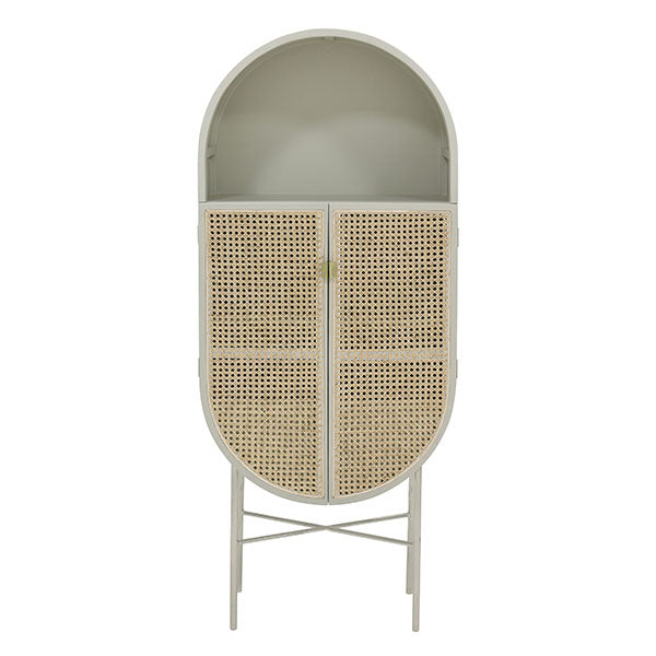 oval 80 style cabinet in light grey