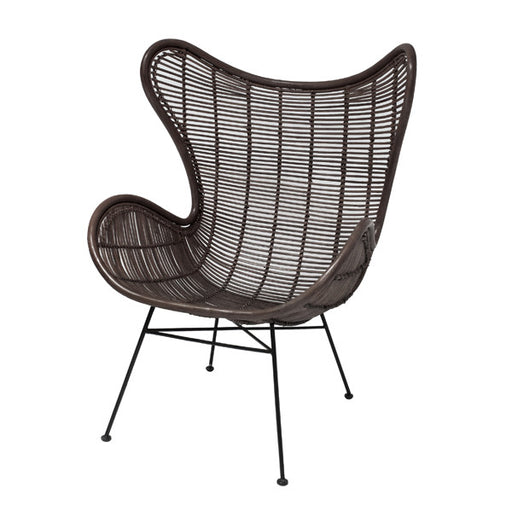 rattan egg chair design by hk living color coffee brown
