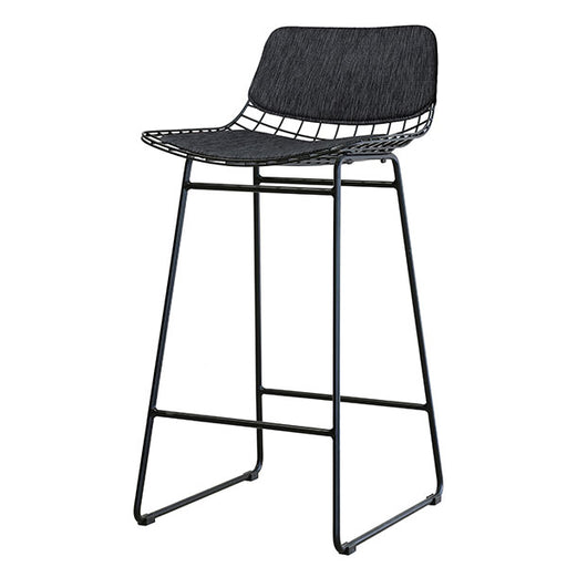 comfort kit in black fabrick for hk living usa metal wire bar counter stool