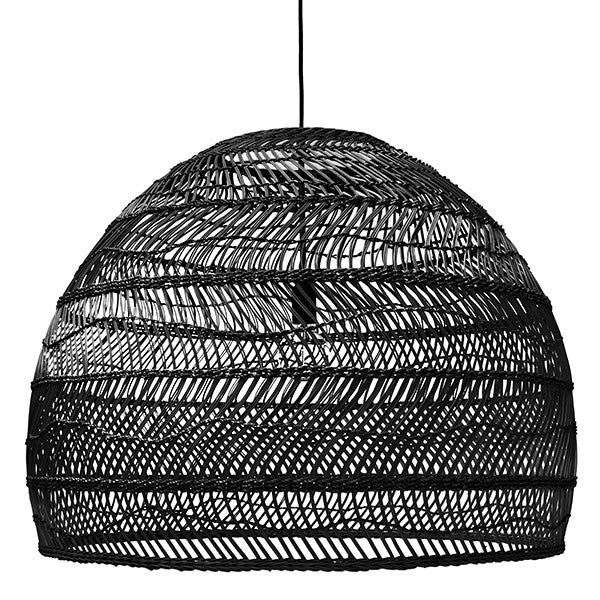 VOL5014 natural wicker hanging lamp black hk living usa