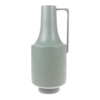 ceramic green vase with one handle