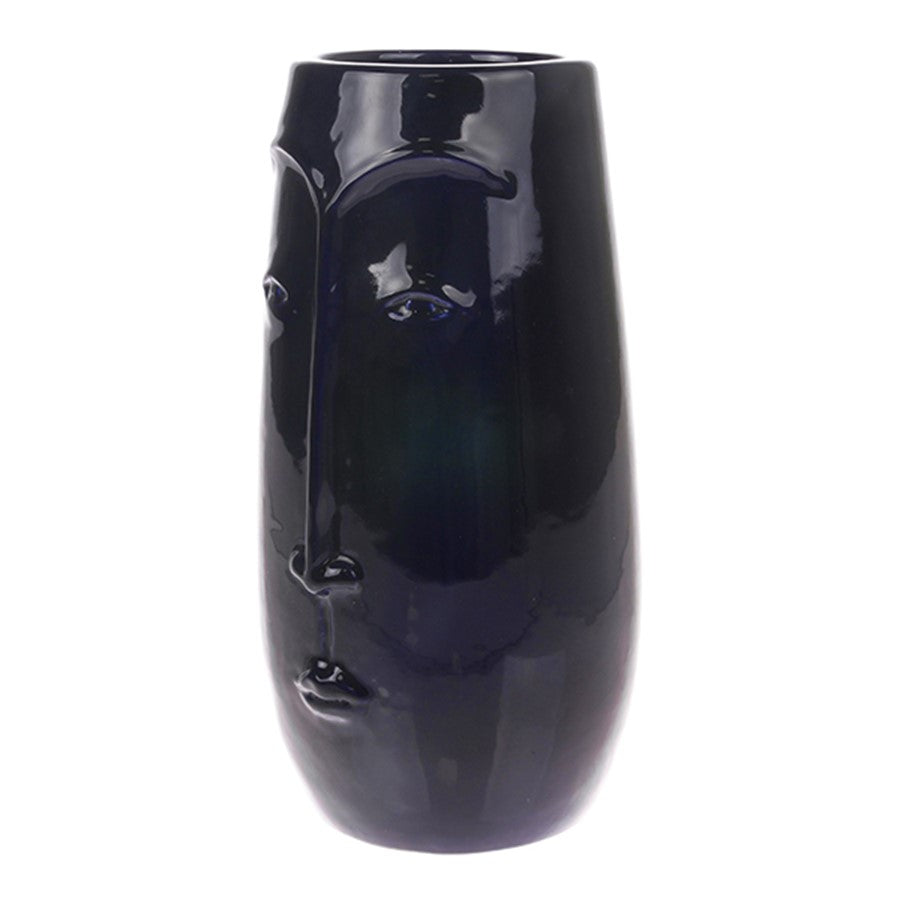 ACE6736 hk living face vase deep blue side