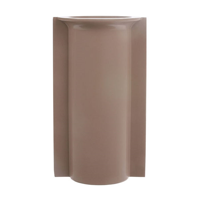 mold shape vase in matt mocha