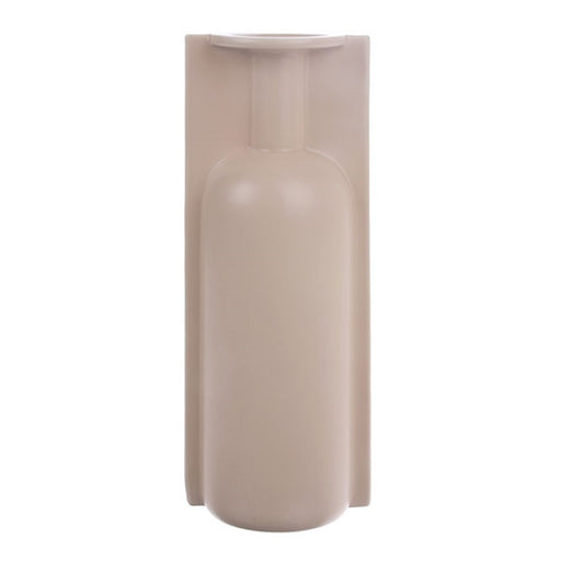 large mold shape vase in matt skin color