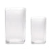 Set of 2 clear ribbed glass vases by HK living USA for flowers