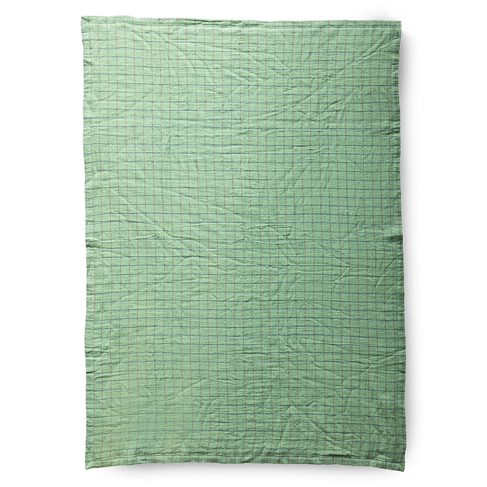  green checkered sherpa throw blanket