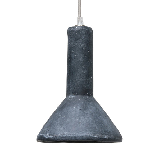 pendant lamp made of black concrete