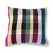 multicolored cotton retro style throw pillow 