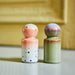 salt and pepper shaker set with texture and 1970 design