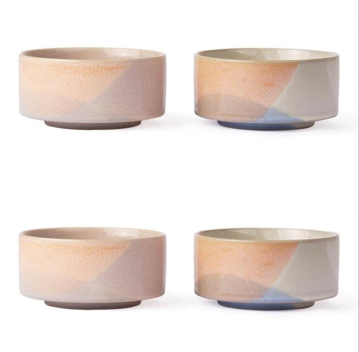 Gallery ceramics: bowl blue peach