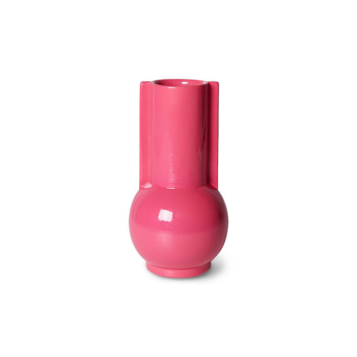 small pink ceramic vase