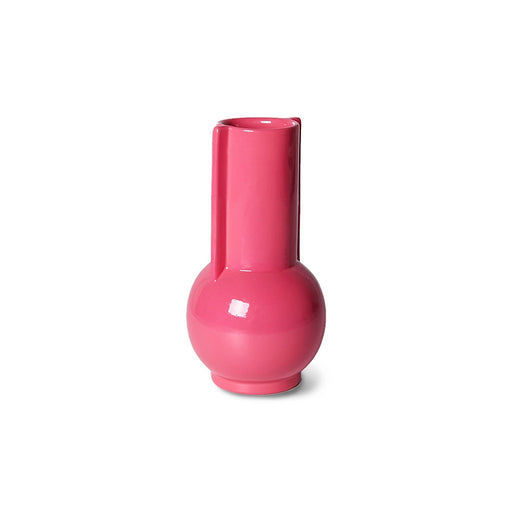 small pink ceramic vase
