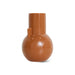small elegant caramel brown flower vase