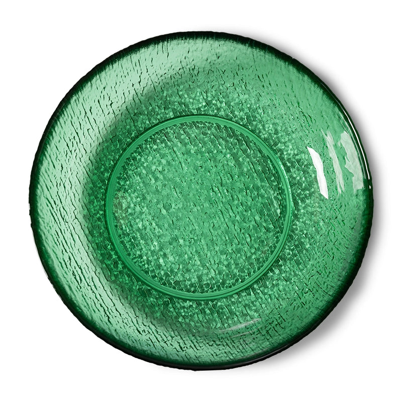 salad side bowl made from green glass