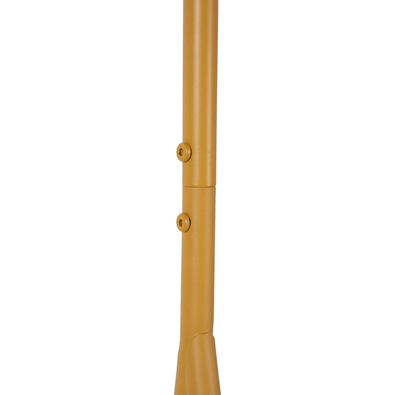 detail of ginger orange metal open wardrobe rack