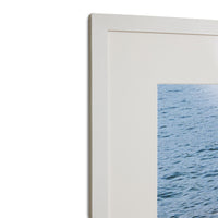 detail of white, wooden art picture frame