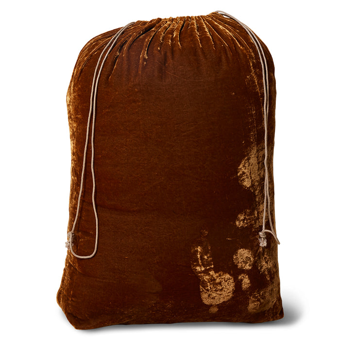 brown velvet carry bag for quilt 
