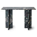 dark toned natural marble console table