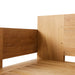 detail of teak wooden outdoor sofa frame