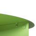 detail of green metal round accent table