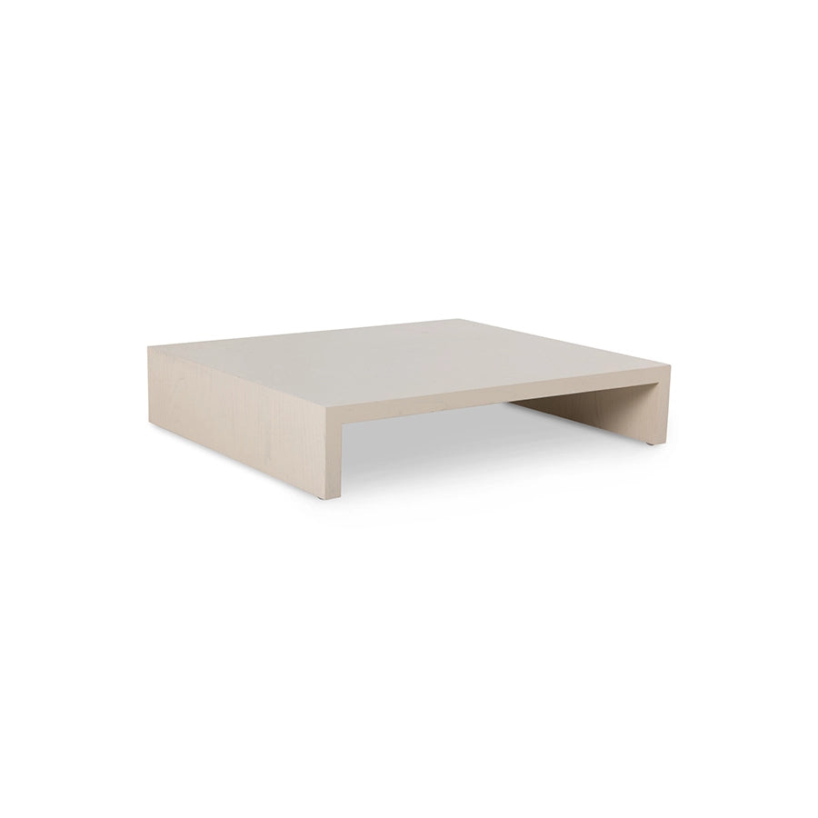  sand colored wooden low plateau table