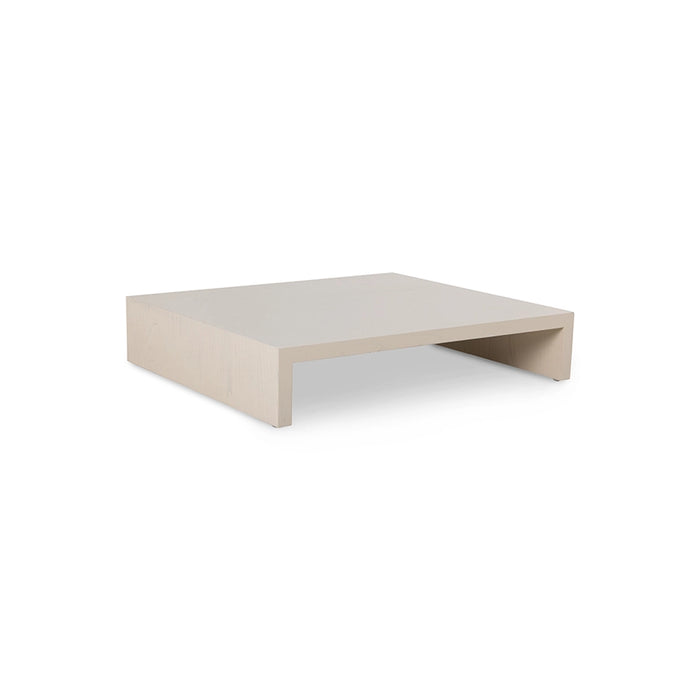  sand colored wooden low plateau table