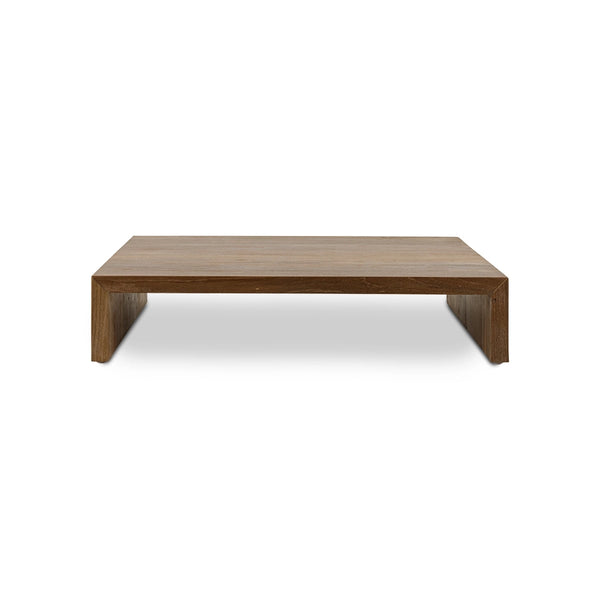 teak wooden plateau table