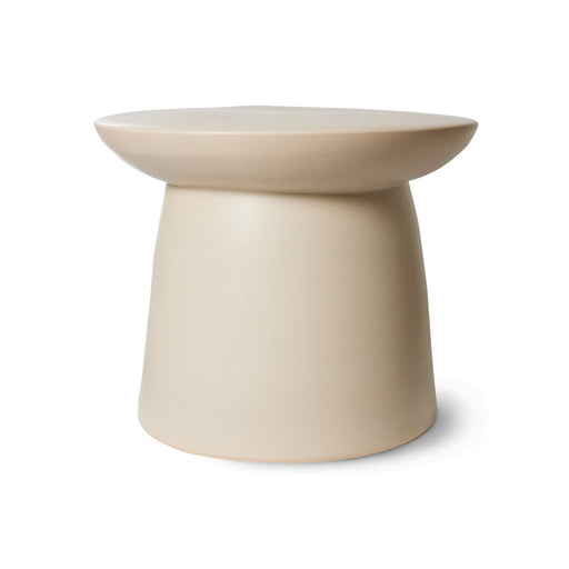 sculpture like earthenware accent table