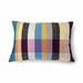 retro style colored lumbar pillow made from soft cotton and woven into checker pattern