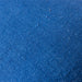 detail of linen from blue linen lumbar pillow with brown cotton trim