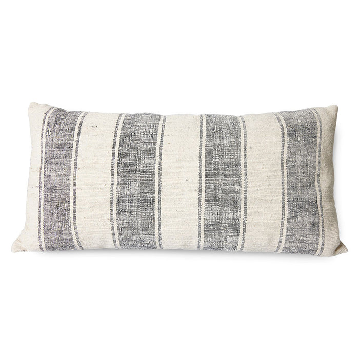 natural cotton super large pillow with wide stripes