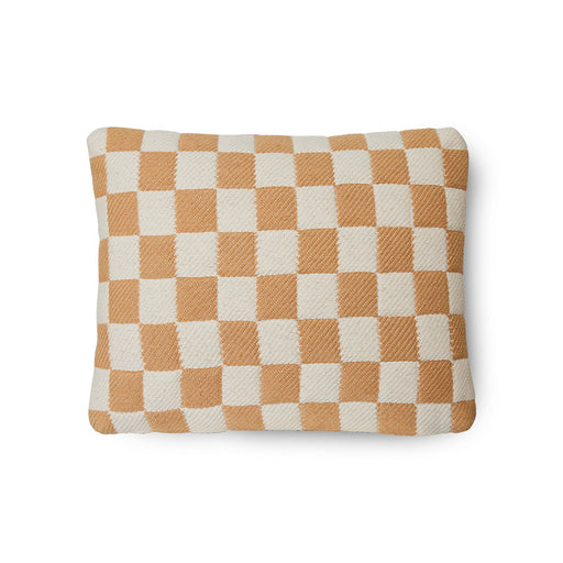 checkered pillow 