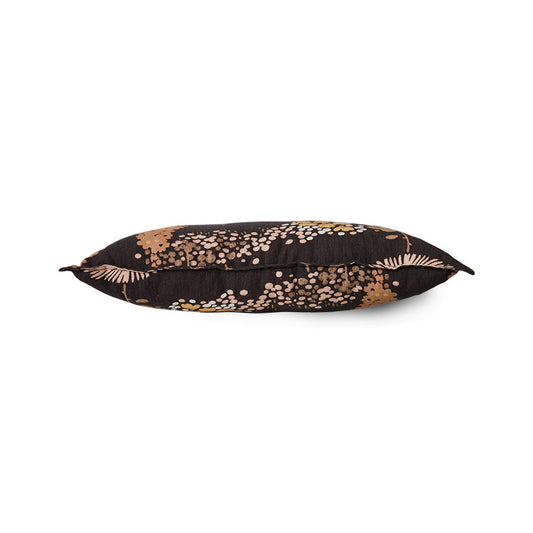 vintage inspired lumbar pillow with flower print
