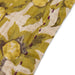 detail of cotton napkin with purple stitches