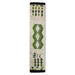 long runner made from hand knotted natural wool with neon green and black pattern