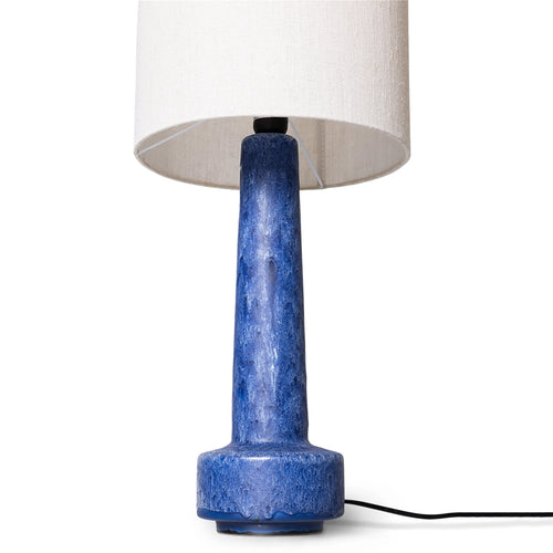 HKliving Retro Earthenware Lamp Base Blue