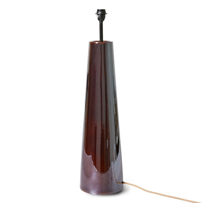 Retro cone floor lamp - brown