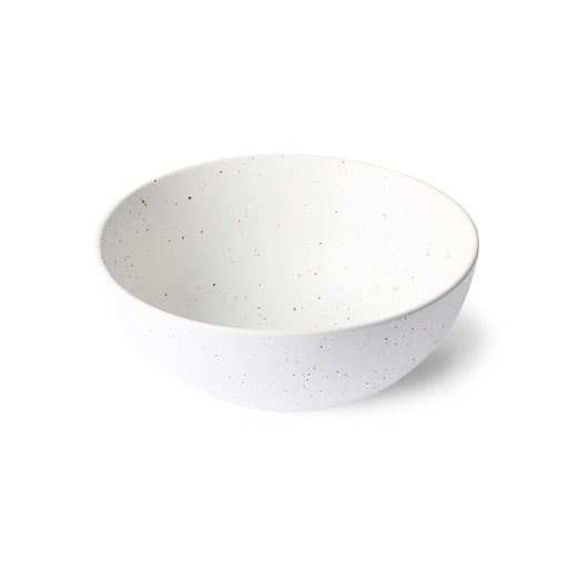 white speckled ceramic bowl