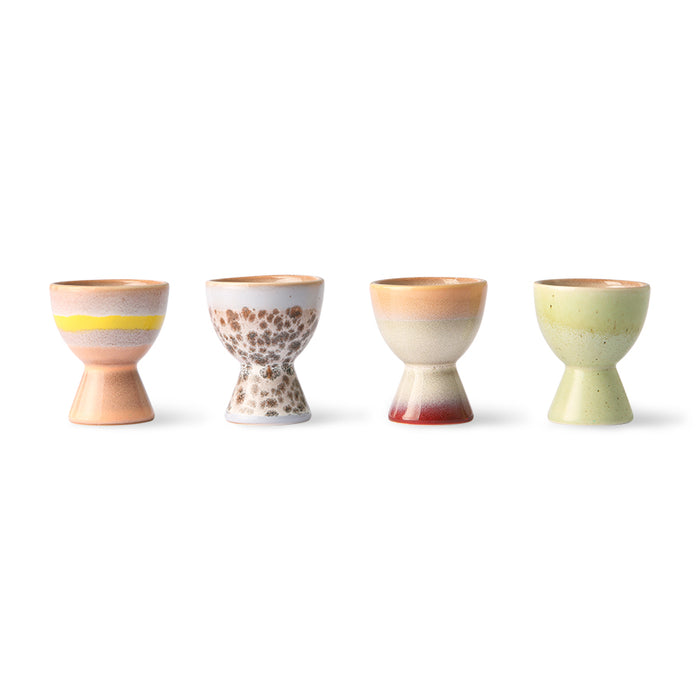  Porcelain Egg Cups Ceramic Egg Stand Holders for Soft