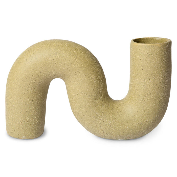 organic shaped stoneware vase sculpture