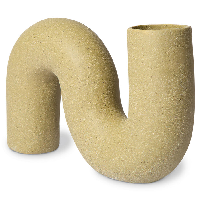 organic shaped stoneware vase sculpture