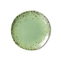 70s ceramics appetizer / dessert plate Kiwi (set of 2)