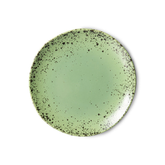 70s ceramics appetizer / dessert plate Kiwi (set of 2)