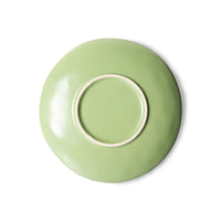 70s ceramics appetizer / dessert plate Kiwi (set of 2)