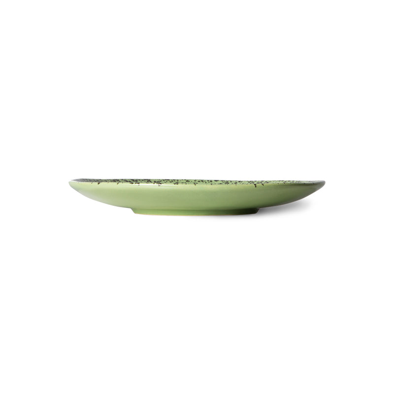 70s ceramics appetizer - dessert plate Kiwi (set of 2)