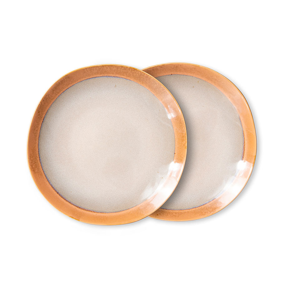 round shape side plates earth 