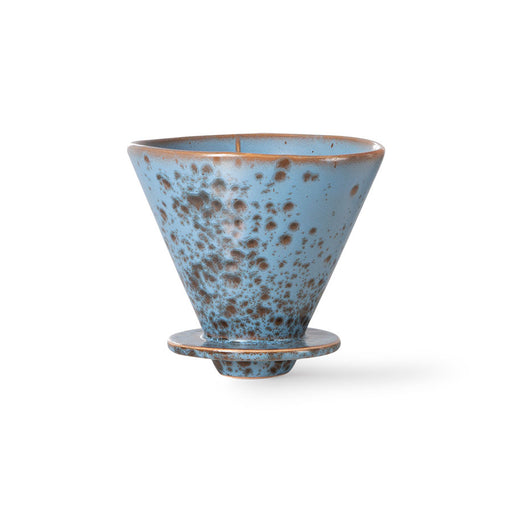 stoneware, blue coffee filter