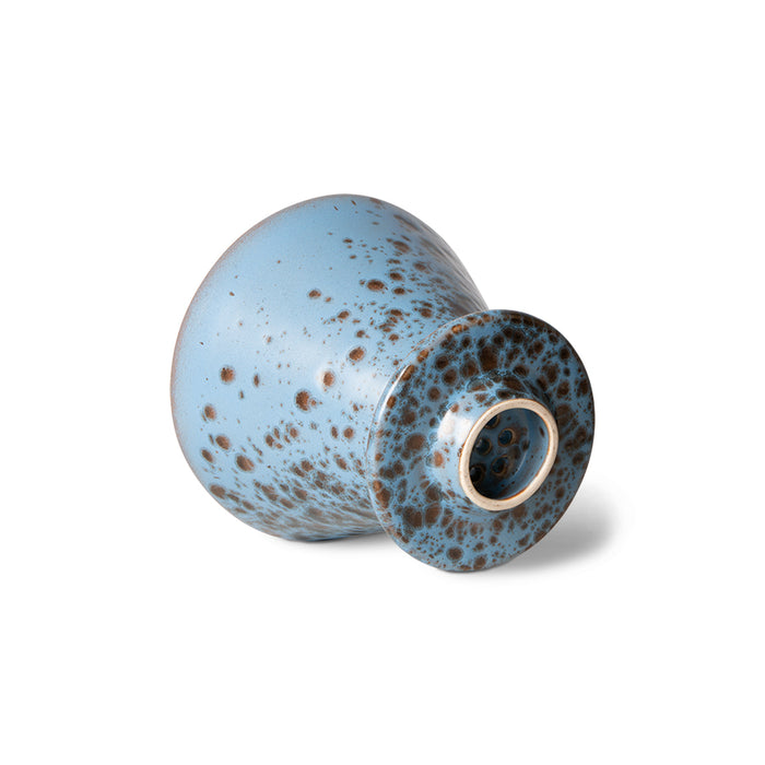 stoneware, blue colored coffee filter