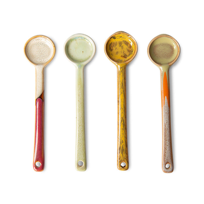 teaspoons made from stoneware with reactive glaze